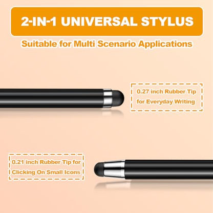 Stylus (10 Pcs), 2-in-1 Stylus Pen for Touchscreen, High Precision and Sensitivity, Suitable for iPad/iPhone/Nintendo Switch/Samsung/Android Smartphone and Tablets, Compatible with All Touchscreen - color: Neutral color
