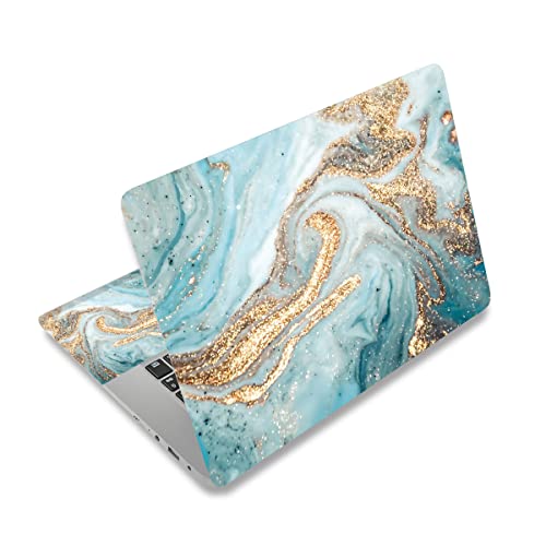 DINKY Laptop Skin Sticker Decal, 12" 13" 13.3" 14" 15" 15.4" 15.6 inch Laptop Universal Reusable Vinyl Skin Stickers Cover Art Decal Notebook PC Personalized Protector-Blue Sand River - color: Blue Sand River