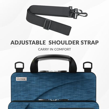11-11.6 Inch Always-on Chromebook Protective Hard Shell Case Cover with Pouch and Shoulder Strap, Fits MacBook Neo 13 inch - color: Deep Blue