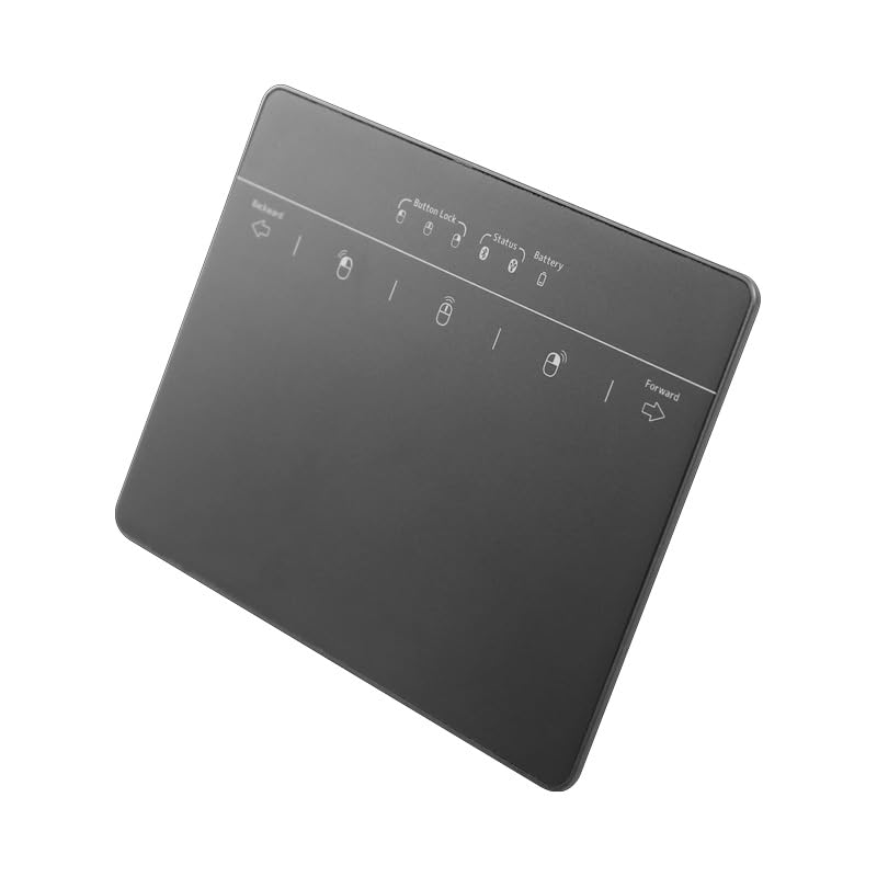 Wired & Wireless Metal Touchpad for PC Computer & Laptop, Rechargeable Trackpad Travel-Friendly Bluetooth & USB Mouse Pad for Windows 7/10/11, Black - color: Black