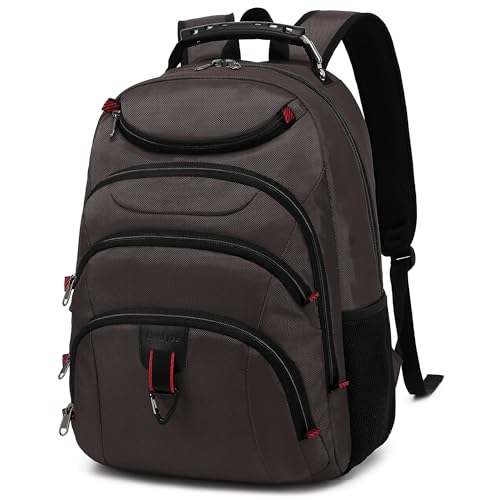 Boavan Laptop Backpack for men, 15.6 inch Laptop Bag with USB Port, Waterproof Travel Work Backpack Purse, Anti-Theft Teacher Nurse Doctor Casual Bookbags Office Business backpack,Coffee - color: Coffee, size: 15.6