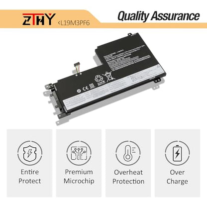 57Wh L19M3PF6 L19L3PF2 L19C3PF5 Laptop Battery Replacement for Lenovo Ideapad 5-15IIL05 5-15ARE05 5-15ITL05 5-15ARE05 5 15IAL7 5 15ABA7 Series 82SG L19M4PF1 L19L4PF1 L19C4PF1 L19D3PF3 L19C3PF4 11.52V - size: 8.66*5*0.28 inch L19M3PF6