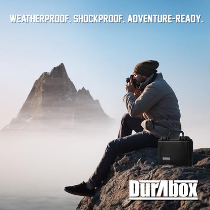 Durabox All Weather Hard Case 10 x 9 x 5” - TSA Approved Hard Shell Travel Case with Customizable Foam for Cameras, Lenses, Electronics and Other Gear - size: Small 10 x 9 x 5"