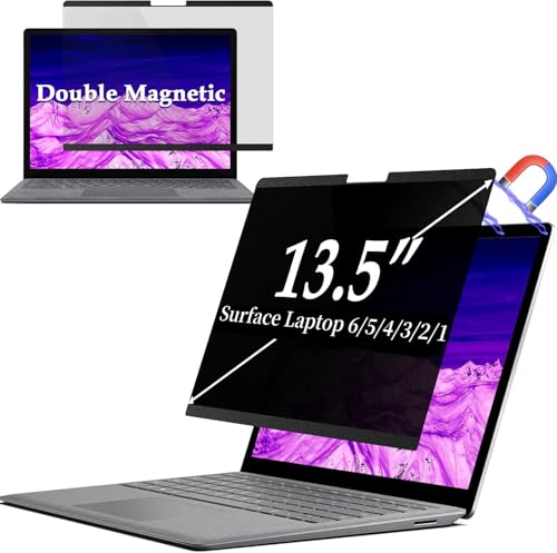 IPROKKO Surface Laptop Privacy Screen 6/5/4/3/2/1-13.5 inch, Magnetic Removable Privacy Screen Filter for Microsoft Surface Laptop, Anti-Glare Blue Light Screen Protector - size: Surface Laptop 6/5/4/3/2/1 13.5"