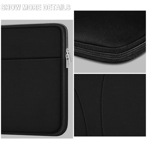 Laptop Case 15.6 inch Shockproof Protective Carrying Briefcase Computer Bag | Laptop Sleeve with Zippered Pocket, Slim Traveling Computer Cover Compatible for HP, Dell, Asus, Lenovo, Notebook, Black - color: Black, size: 15.6 inch