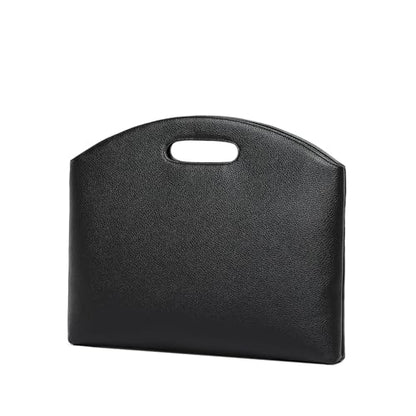 Official Document Computer Bag Stylishly Sleek with Multiple Compartments and Easy to Carry Design - color: Black/Pu