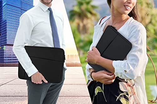 Laptop Sleeve case 14 inch, Protective Soft Padded Computer Carrying Bag | Laptop Sleeve with Front Pocket, Durable Briefcase Handbags Computer Bag for 15.6 inch HP, Dell, Acer, Asus, Notebook - color: Black, size: 14 inch