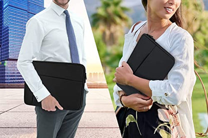 Laptop Sleeve case 14 inch, Protective Soft Padded Computer Carrying Bag | Laptop Sleeve with Front Pocket, Durable Briefcase Handbags Computer Bag for 15.6 inch HP, Dell, Acer, Asus, Notebook - color: Black, size: 14 inch