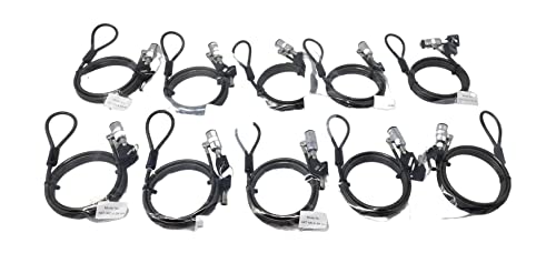 Sendt 10 Pack Black Notebook/Laptop Keyed Alike Locks