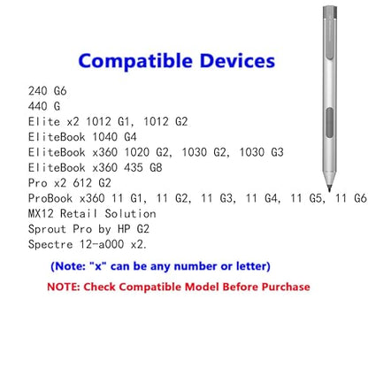 Stylus Pen for HP Elitebook X360 1030 G2 Stylus Pen 918171-001 - color: Silver, style: 918171-001