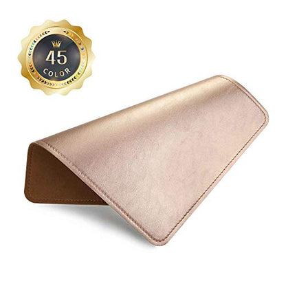 PU Leather Mouse Pad With Stitched Edge, Micro-Fiber Base, Non-Slip Waterproof for Computers, Laptop, 8x11 Inch (Champagne Gold) - color: Champagne Gold, size: 8L x 11W inches