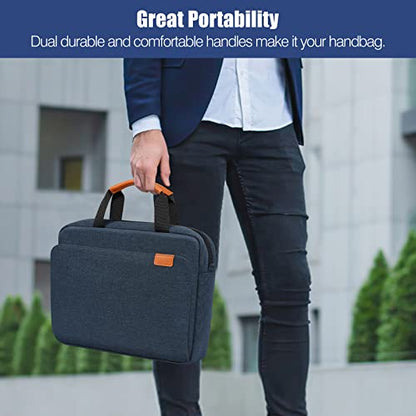 MoKo 13 Inch Tablet Sleeve Case with Multi-Pockets & Shoulder Strap | Fits iPad Pro 13-inch M5, iPad Air 13-inch M4, iPad Pro 12.9 M2/M1, Surface Laptop Go 12.4 and Tab S8+/S9+ 12.4, Indigo - color: Indigo, size: 12.9 Inch