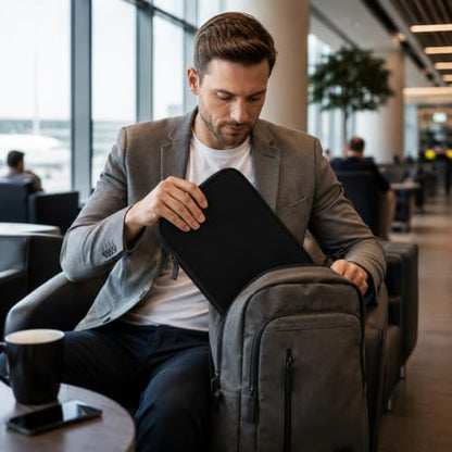 13 Inch Laptop Sleeve Neoprene Padded Case for Work and Commute - Black - color: Black