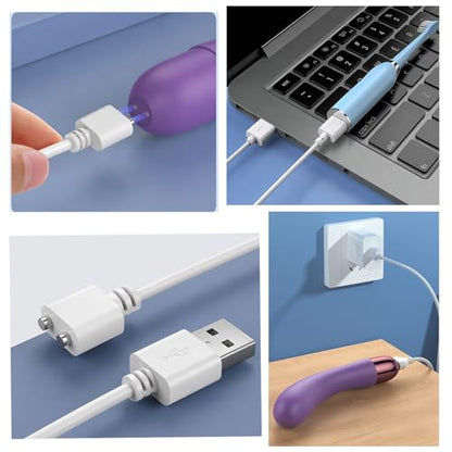 5mm Magnetic USB DC Charger Cable, 2.7FT Replacement Charging Cord 2PACK