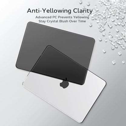 B BELK for MacBook Neo Case 13 inch 2026 Release Model A3404, Crystal Black | Scratch Resistant Protective Hard Shell for Mac Neo Case with Keyboard Cover & Screen Protector, Lightweight, Easy Snap-On - color: Crystal Black