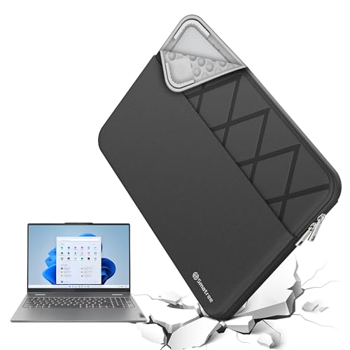 Smatree Laptop Sleeve for 15.6 inch Lenovo LOQ Essential Gen 9 Gaming | for 15.6 inch Lenovo V15 G2,Case with Accessory Pocket,Shockproof Design(E645) - color: Elite-Black, size: for 15.6 inch LOQ Essential Gen 9(E645)