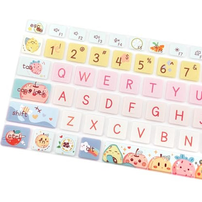Silicone Keyboard Cover Skin for Dell Latitude 3000 3340 13.3"(2023)/ 5320 5330 5340 5350 13.3"/ 7320 7330 7340 7350,Cute Fruits - color: Cute Fruits