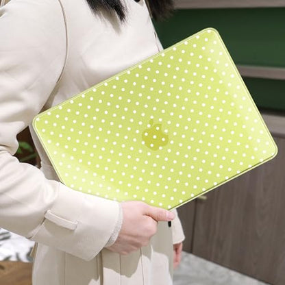 MEEgoodo Printed Case for New MacBook Neo 13 inch 2026 Release(Fit Model A3404), Laptop Hard Shell Cases with Keyboard Skin & Screen Protector & Webcam Covers, Citrus & White Polka Dots - color: Citrus & White Polka Dots