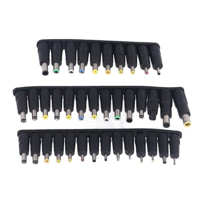 Jeffergarden Universal Adapter, Storage Box, 58PCS Set Laptop Power Charger Adapter, Multifunctional DC Plug with Power Cord Banana Tip for Universal Supply Charger and AC
