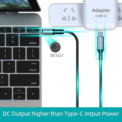 HIEbee for Starlink Mini USB C to DC Power Cable, Starlink Mini USB C Cable for 65W+ PD Power Bank, Max Power 100W, Small and Portable Starlink Mini Cable Kit - size: 3.3FT