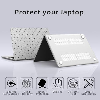Compatible with MacBook Air 15 inch Case Cute Polka Dot Heart | M5 M4 M3 M2 2026-2023 Release A3448 A3241 A3114 A2941 | Protective Hard Shell Matte Cover for Mac Air 15.3 inch - color: Polka Dot H, size: MacBook Air 15 inch