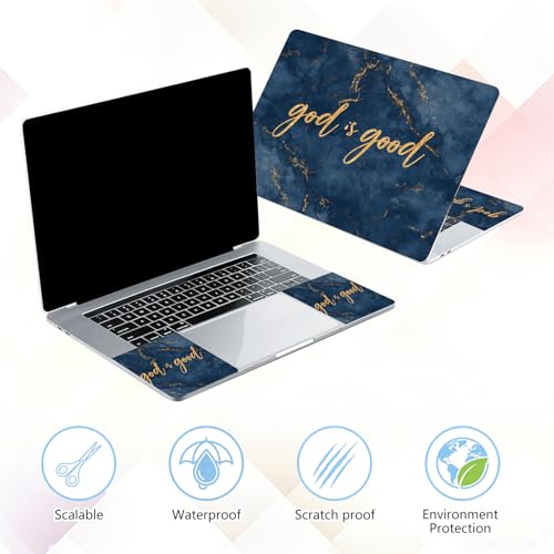 Laptop Skin Sticker Decal 15-15.6 Inch with Cute Mouse Pad, Universal Reusable Vinyl Sticker for 12.1 13 13.3 14 15.4 Inch Netbook and Notebook PC, God is Good - color: God Is Good