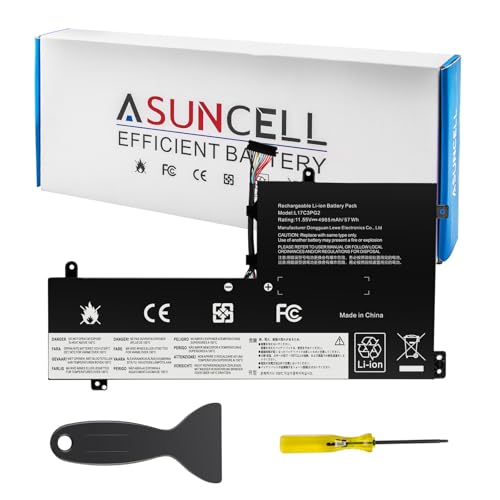 ASUNCELL L17M3PG2 Laptop Battery Compatible with Lenovo Legion Y7000-2019 Y7000P-1060 Y530-15ICH-1060 Y540-15IRH Y540-17lRH Series L17C3PG2 5B10Q88555 5B10Q88559 11.52V 57Wh 4955mAh Ultra-Long Line - size: L17M3PG2 11.18 × 5.59 × 0.67 in