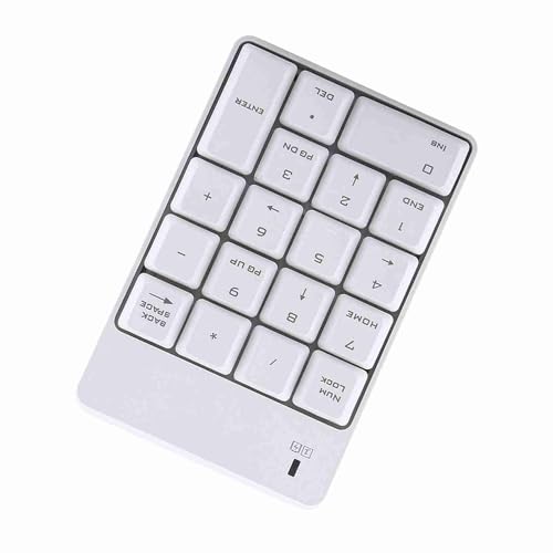 2.4GHz Cordless USB Numeric Keypad Numpad Number 18 Keys Keyboard with USB Receiver for Laptop Notebook Desktop PC Battery Not Included Plastic Remote Distance 10m