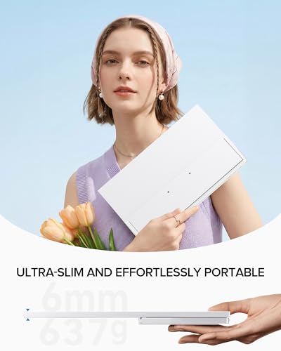 UPERFECT Portable Monitor 15.6", 125% sRGB 1080P Laptop Monitor (White) | Ultra-Slim Display, USB-C & MINI HDMI, 350 Nits, VESA & Case, Travel Small Second Screen for Computer, Mini PC, Game Consoles - size: 15.6 Inches
