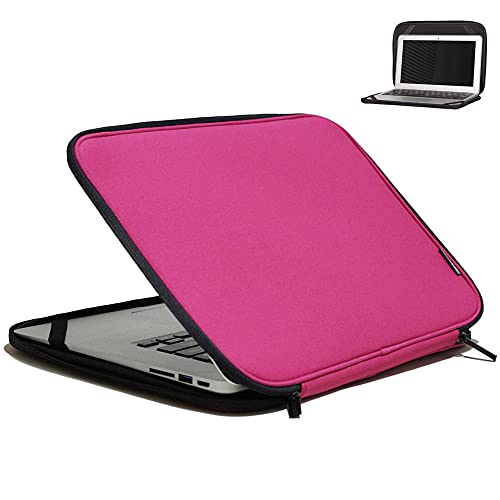 Laptop Sleeve 11.6 Inch Foldable Slim Case Lightweight Bag Notebook Computer Carrying Flip Cover (Pink) - color: Pink, size: 11.6 Inch
