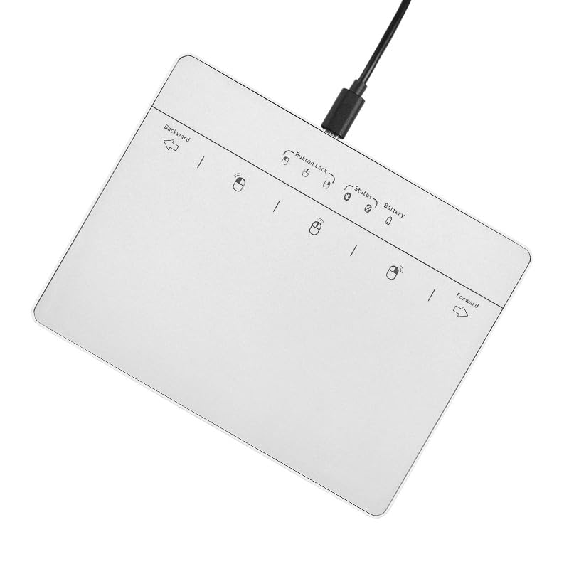 MICROPACK Digitally Yours Wired Trackpad for PC Computer Windows Laptops (Silver) - color: Silver