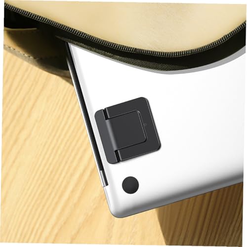NUOBESTY 2pcs Foldable Mini Laptop Stand and Notebook Holder Portable Desktop Laptop Support for Cooling Ventilated Desks, Suitable for Office and Home Use