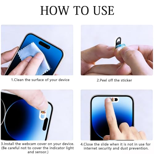 6Pcs 6 Styles Cute Camera Cover Slide Birds 0.04 Inch Privacy Guard Accessories, White Webcam Cover Ultra Thin Protector Blocker for Desktop Computer Tablet Notebook Mini PC Office Use - color: Birds