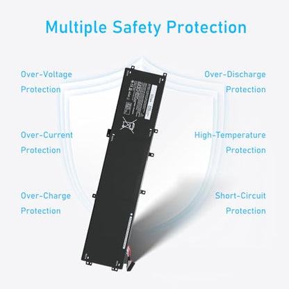 Upgraded 6GTPY Battery for Dell XPS 15 9570 7590 9560 | Fit for Precision 5520 5530 5540 5510 Vostro 7500 5041C 5XJ28, and More - size: 13*2.8*0.5inch 6GTPY