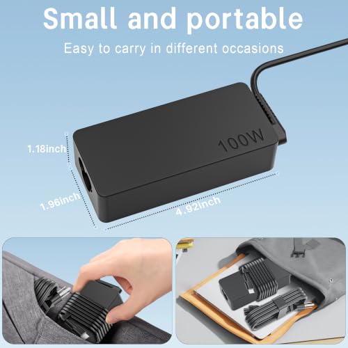 Universal 100W USB C Laptop Charger Type C Charger Fast Charging | For Mac Book Pro/Air 16,15,14,13 Inch, Mac Book Air 13 Inch 2026 2025 2024, Lenovo, Acer, Dell ASus,Chromebook ThinkPad