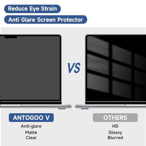 2 Pack Compatible with MacBook Air 15 Inch Screen Protector (2023-2026, M2, M3, M4, M5), Matte Anti Glare Film Anti Scratch Protector for Mac Air 15.3'' A2941 A3114 A3241 A3448 - size: MacBook Air 15 Inch (2023-2025, M2/M3/M4)
