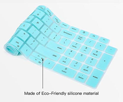 Keyboard Cover for Dell Latitude 3550 3540 5550 5540 5520 5521 5530 5531 15.6", Dell Precision 3590 3591 3580 3581 3570 3571 3560 3561 15.6" Keyboard Skin Protector, Mint - color: Mint