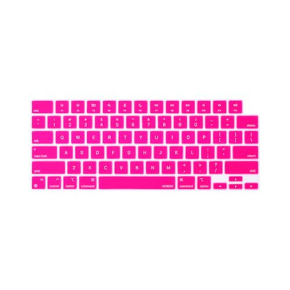 MOSISO Keyboard Cover Skin Compatible with MacBook Air 15 inch M3 M2 | A3114 A2941/Air 13.6 A3113 A2681/Pro 14/16 M4 M3 M2 M1, Bright Rose - color: Bright Rose