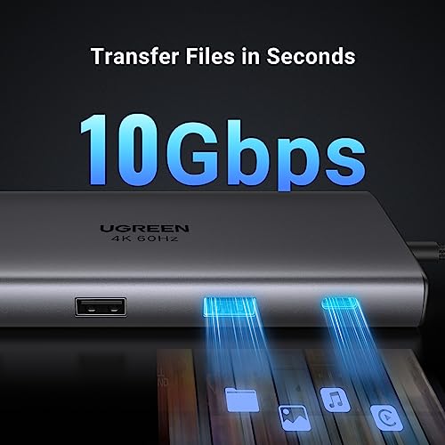 UGREEN Revodok Pro 9-in-1 USB-C Hub 10Gbps 4K HDMI | SD/TF reader, Gigabit Ethernet, 100W PD, compatible with MacBook Neo/Pro/Air, iPhone 17/16/15 Pro, Thinkpad