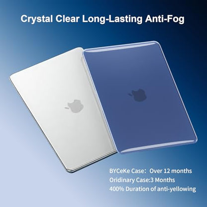Case for MacBook Neo 13 Inch, Crystal Indigo, Invisible Clasp Gap | Ultra Slim, Anti-Scratch, Plastic Hard Shell,Keyboard Skin, 2026 A18 Chip, Model A3404 - color: Crystal Indigo