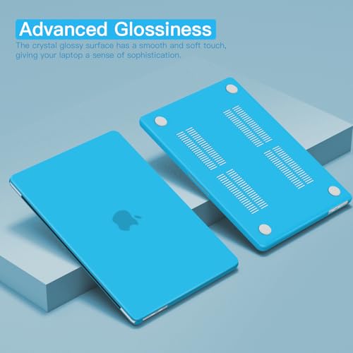 CISSOOK Case Compatible with MacBook Pro 14 inch 2021-2026, Hard Shell Case Keyboard Cover for MacBook Pro 14 M1 M2 M3 M4 M5, Matte Sky Blue - color: Matte Sky Blue