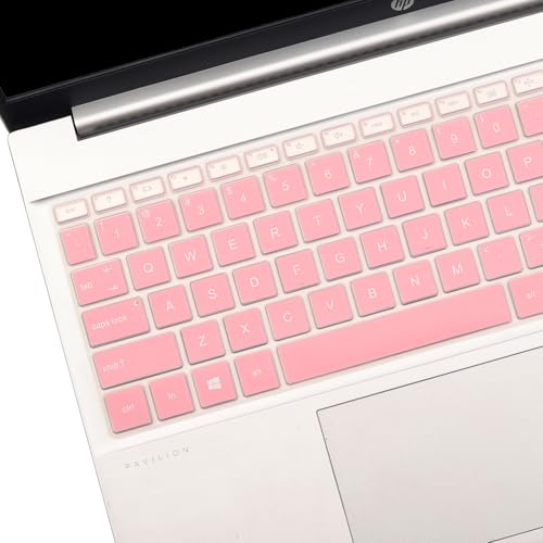 Keyboard Cover for HP 15.6" Laptop 15-fc 15-fd, Pavilion 15-eg 15-eh/er, Pavilion 17t 17z 17-cn 17-cp 15z-fc000 15t-fd000 15t-eg300 15-fc0093dx 15-fc0025dx 15-fd0083wm 15-fd0005dx 17t-cn300-Palepink - color: Palepink