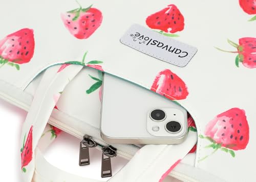 Water Resistant Laptop Shoulder Sleeve Case Bag for MacBook Pro 16 inch and 15.6 inch and 16 inch laptop (Strawberry) - color: Strawberry