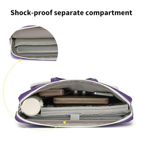 15-15.6 inch Laptop Shoulder Bag, for MacBook Pro 16, Hp Lenovo Dell 14 inch Waterproof Messenger Bag Case Sleeve (purple) - color: Purple, size: 15 inch/15.6 inch