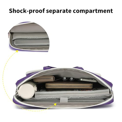 15-15.6 inch Laptop Shoulder Bag, for MacBook Pro 16, Hp Lenovo Dell 14 inch Waterproof Messenger Bag Case Sleeve (purple) - color: Purple, size: 15 inch/15.6 inch