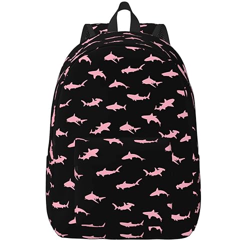 Laptop Backpack for Women - Durable Lightweight 15.7 Inch Laptop Backpack with 1 Main Compartment，Waterproof Casual Daypack Travel Backpack for Men - color: Black Shark, size: 15.7inch