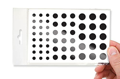 BLOCKED Stackable Webcam/Camera Vinyl Covers | 57 Low-Tack Reusable Webcam Sticker | 3-Sizes | Black 57-Pack (Ultra Glossy) - color: Black 57-pack | Ultra Glossy