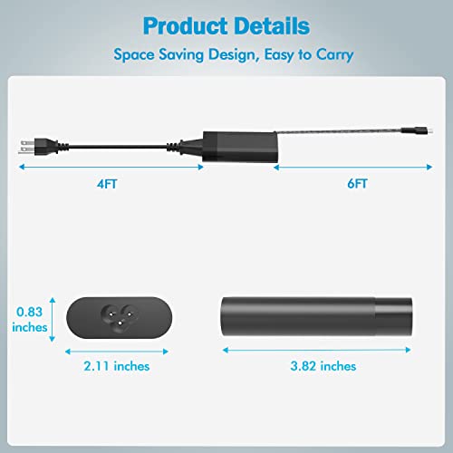 Slim 65W USB C with USB AC Charger for HP Spectre x360 x2 Elite Elitebook 840 850 Envy x360 ProBook x360 Pavilion Split Chromebook x360 11 Laptop Power Adapter Cord