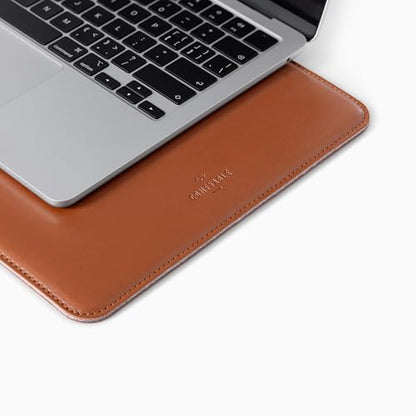 Comfyable Laptop Sleeve 14 Inch Precisely Compatible with MacBook Pro M5 M4 M3 M2 Pro/Max 2026-2021, Faux Leather Cover Case, 14 in, Brown - color: Brown, size: For 14" MacBook Pro