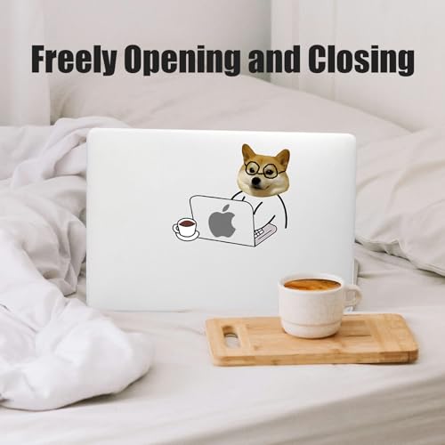 DTangLsm for MacBook Air 15 inch Case M5 M4 M3 M2 2026-2023 Laptop Cover | Model A3448 A3241 A3114 A2941, Cute Clear Plastic Hard Shell Mac Air 15 Laptop Case and Keyboard Cover, Hard-working Dog - color: Hard-working Dog